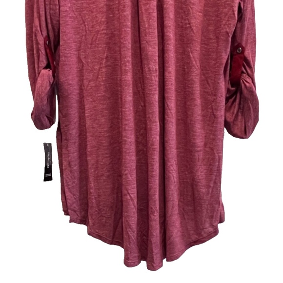 (NWT) Style & Co Women's Utility Shirt Dress, Deep Scarlet Plus Size 2X - Picture 7 of 7